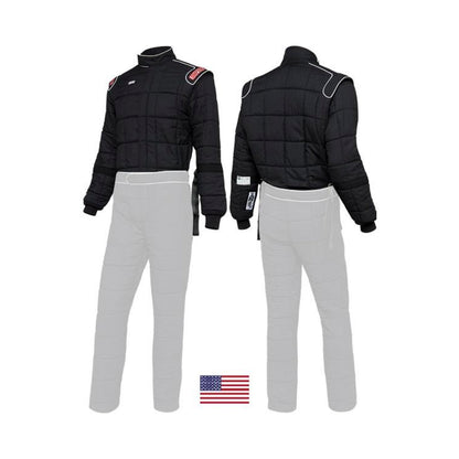 Simpson Racing Drag Two Piece Racing Suit Sfi Jacket - Black