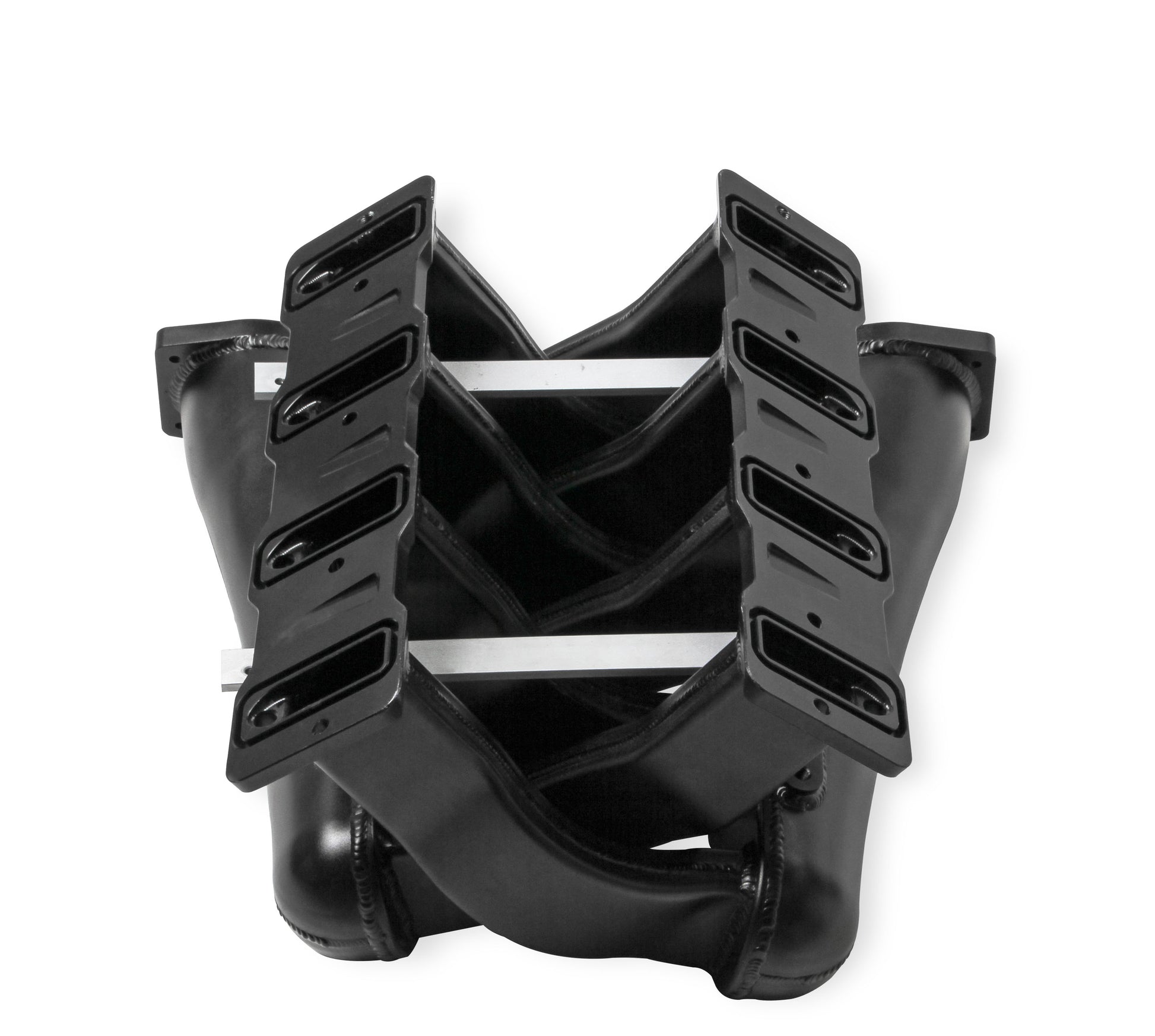 Sniper EFI Fabricated Intake Manifold Dual Plenum 102mm LS1/2/6, Rail Kit - Blk
