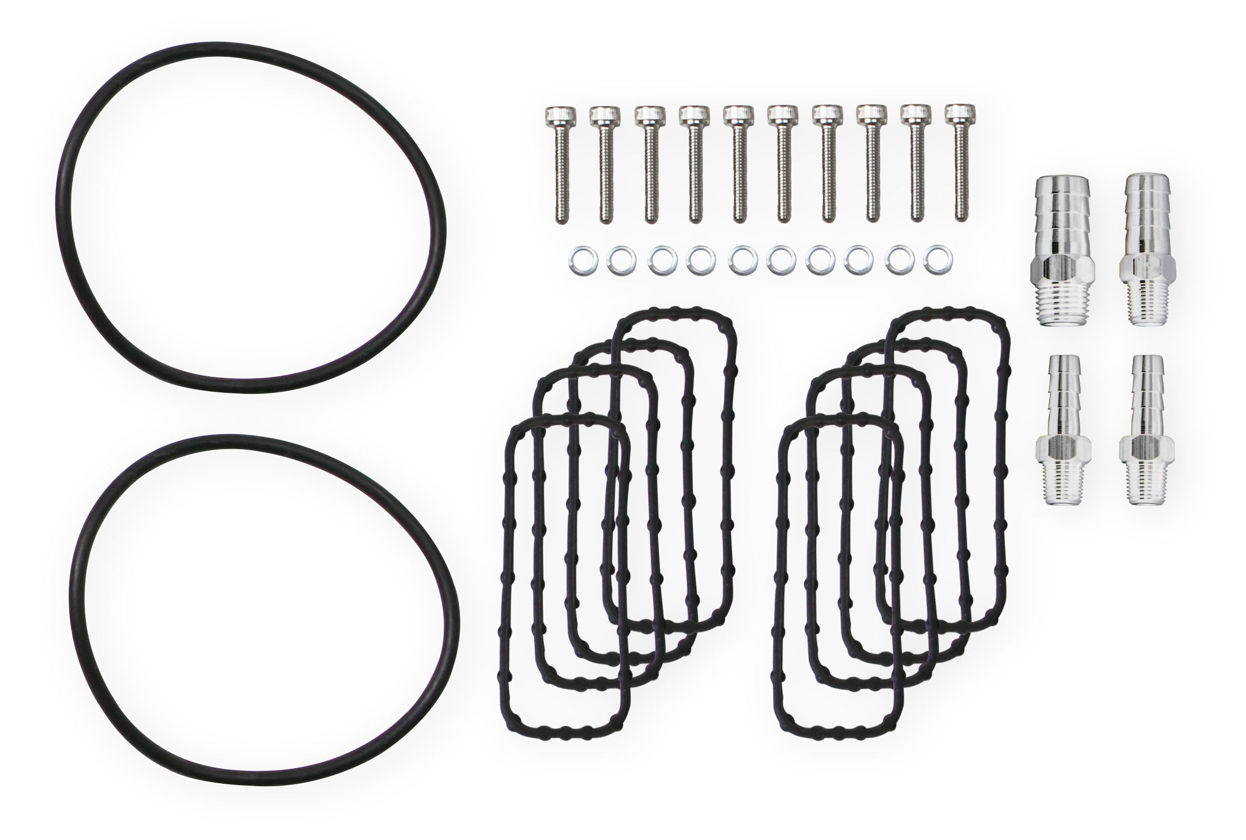 Sniper EFI Fabricated Intake Manifold Dual Plenum 92mm LS1/2/6, Rail Kit - Slvr