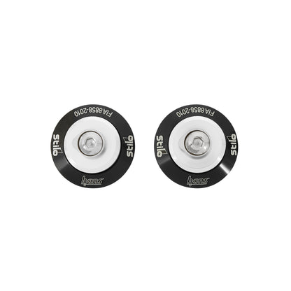 Stilo AK113111K-STILO Stilo Helmet Anchor Attachment- Black - Pair