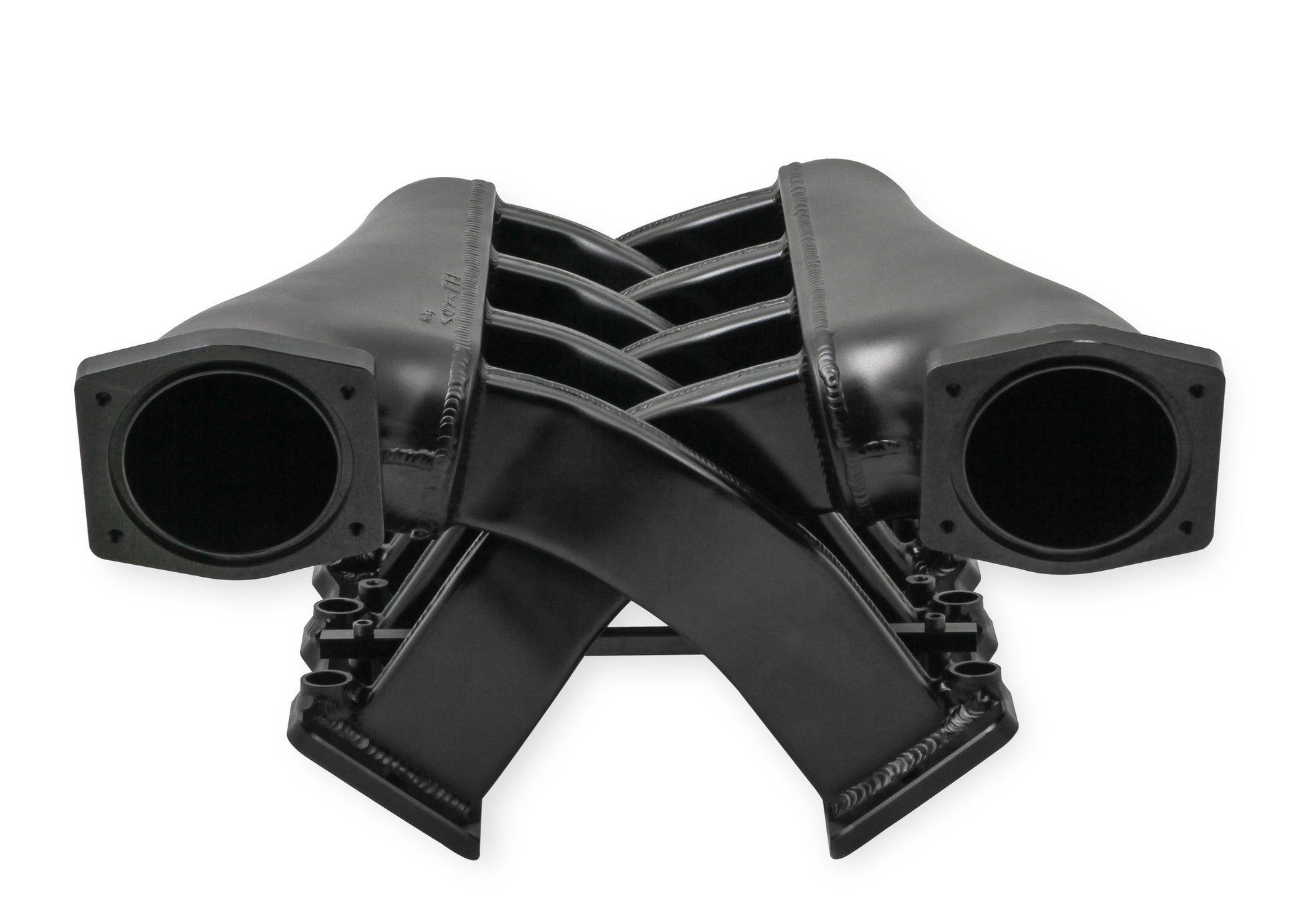 Sniper EFI Fabricated Intake Manifold Dual Plenum 92mm LS1/2/6, Rail Kit - Blk