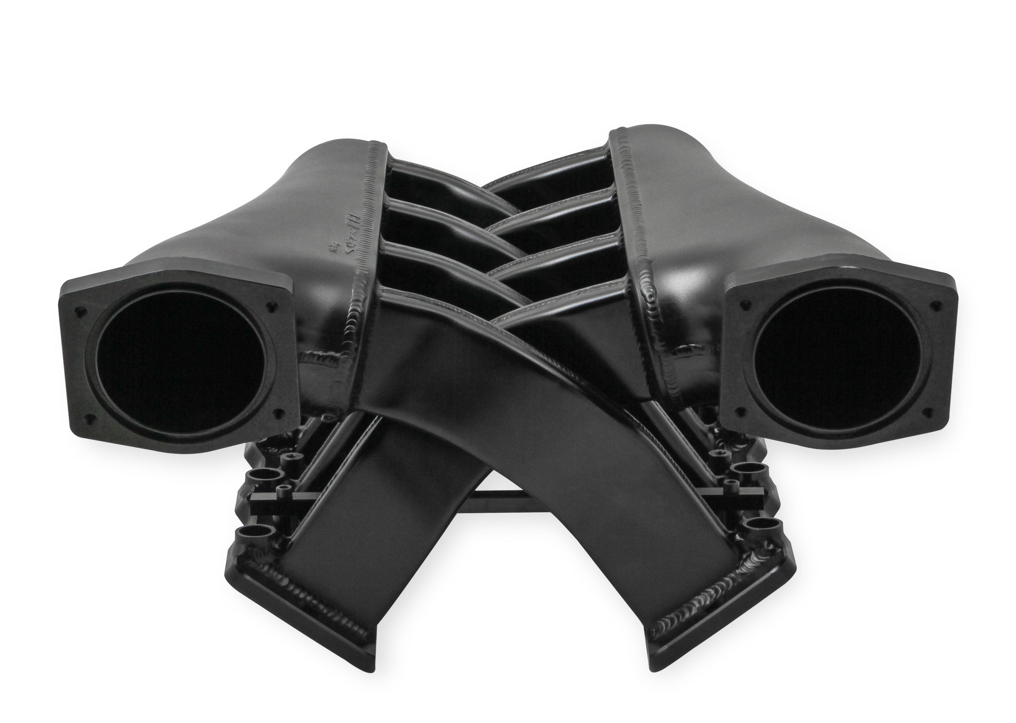 Sniper EFI Fabricated Intake Manifold Dual Plenum 92mm LS3/L92, Rail Kit - Blk