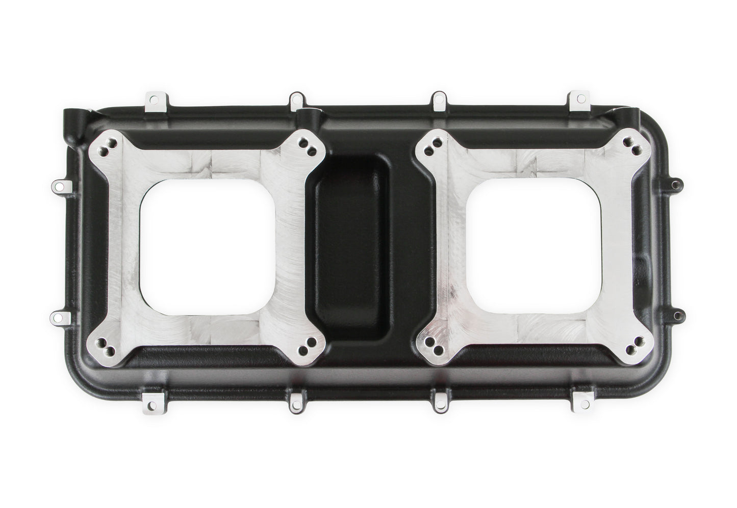 Holley Hi-Ram Intake Plenum Top Only - 2 x 4150 - Flat Black Finish