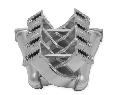 Sniper EFI Fabricated Intake Manifold Dual Plenum 92mm LS1/2/6, Rail Kit - Slvr