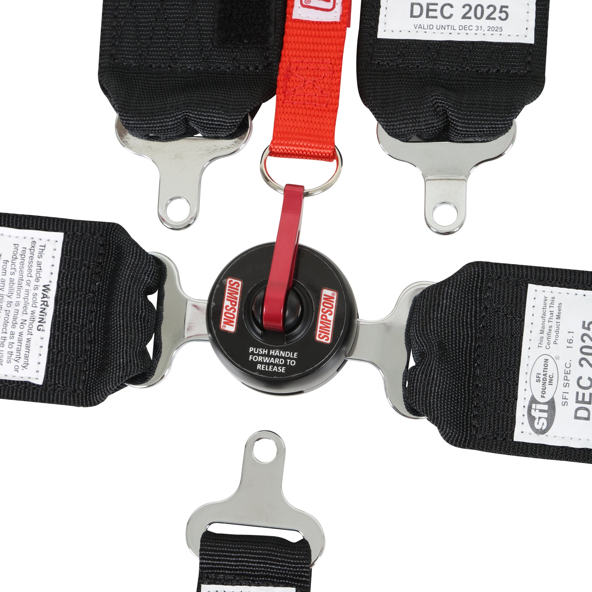 Simpson 29102Bkh Lcl 62" Lap Fm 5-Point Pu Harness