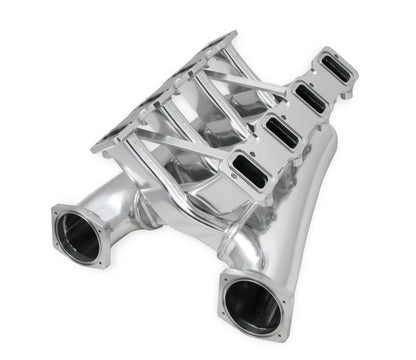 Sniper EFI Fabricated Intake Manifold Dual Plenum 102mm LS3/L92, Rail Kit - Slvr