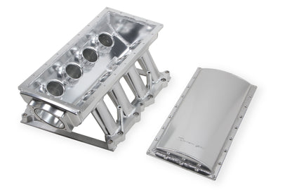 Sniper EFI Fabricated Race Intake Manifold - 2011-14 Ford 5.0L Coyote - Silver