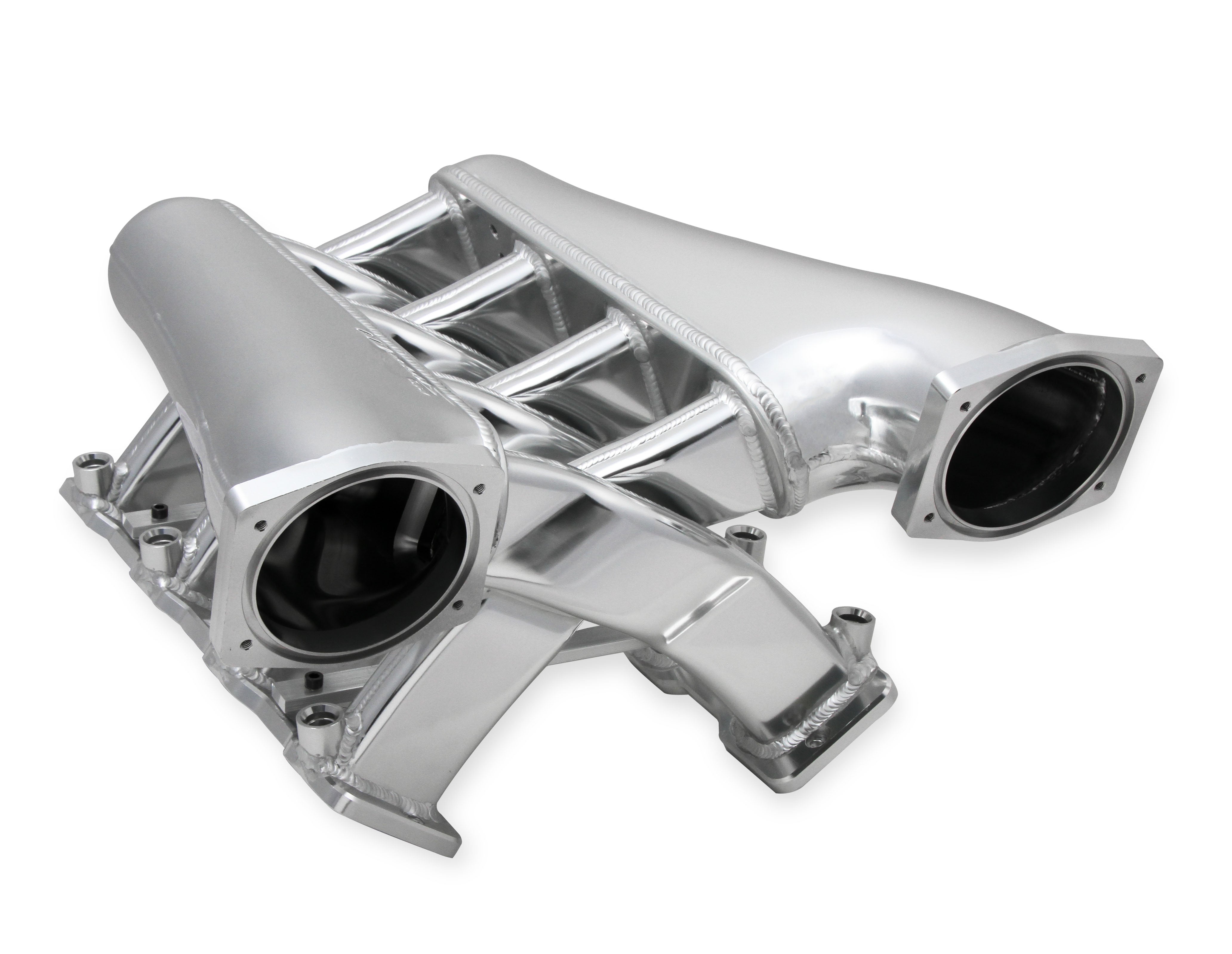 Sniper EFI Fabricated Intake Manifold Dual Plenum 102mm LS3/L92, Rail Kit - Slvr