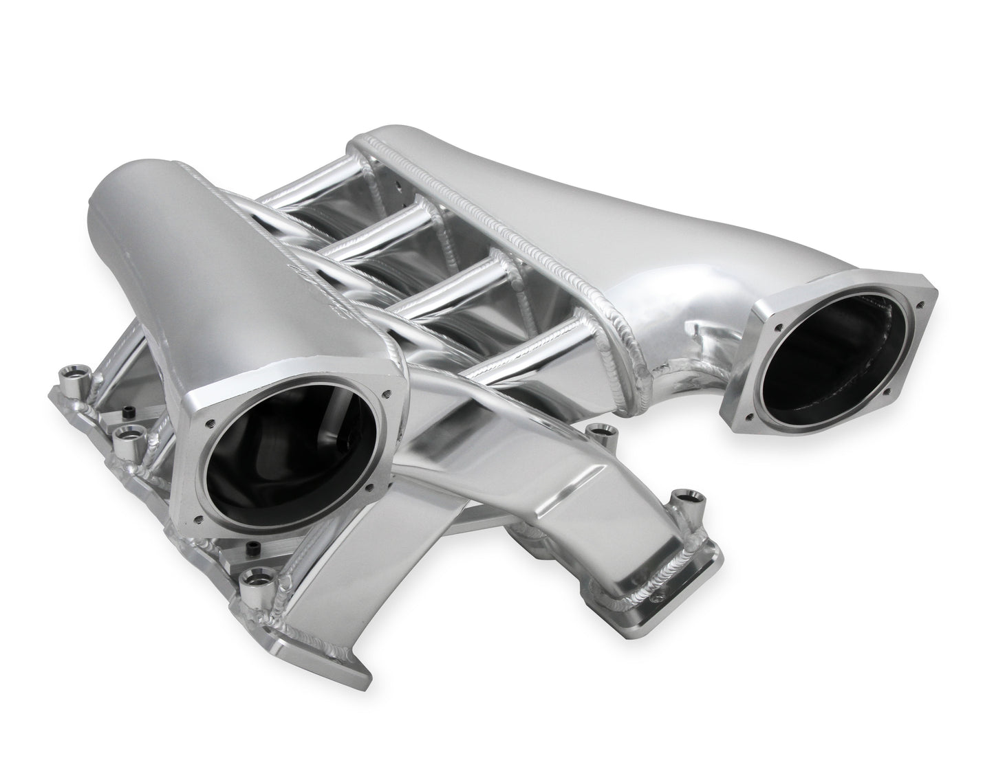 Sniper EFI Fabricated Intake Manifold Dual Plenum 102mm LS3/L92, Rail Kit - Slvr