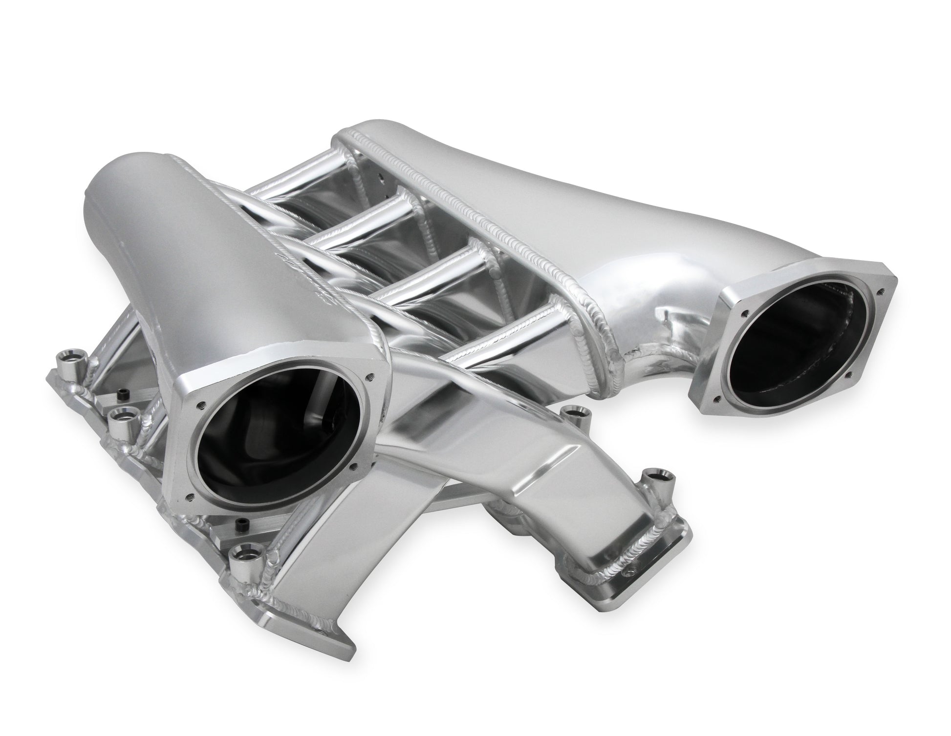 Sniper EFI Fabricated Intake Manifold Dual Plenum 102mm LS3/L92, Rail Kit - Slvr