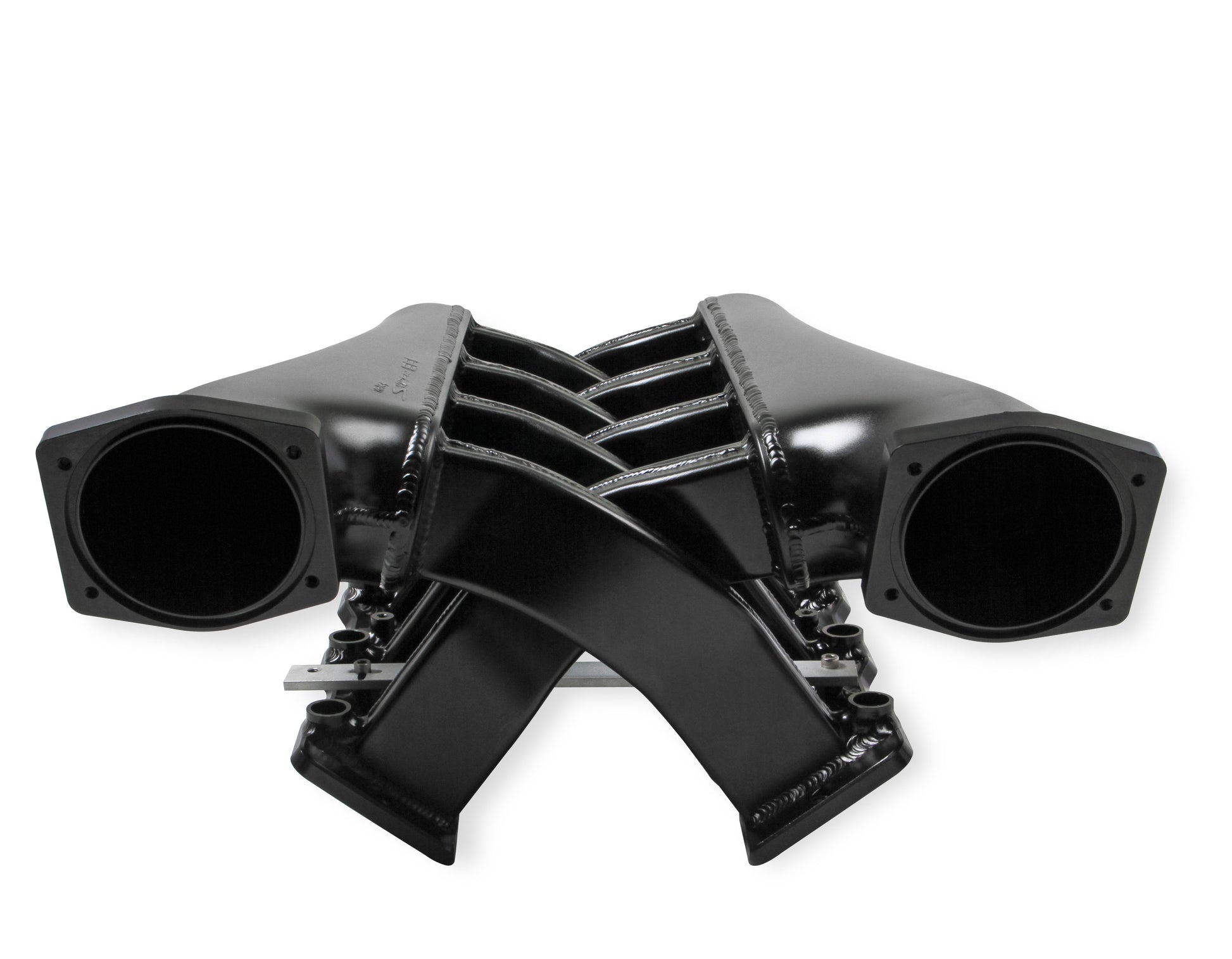 Sniper EFI Fabricated Intake Manifold Dual Plenum 102mm LS1/2/6, Rail Kit - Blk