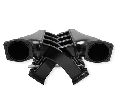 Sniper EFI Fabricated Intake Manifold Dual Plenum 102mm LS1/2/6, Rail Kit - Blk