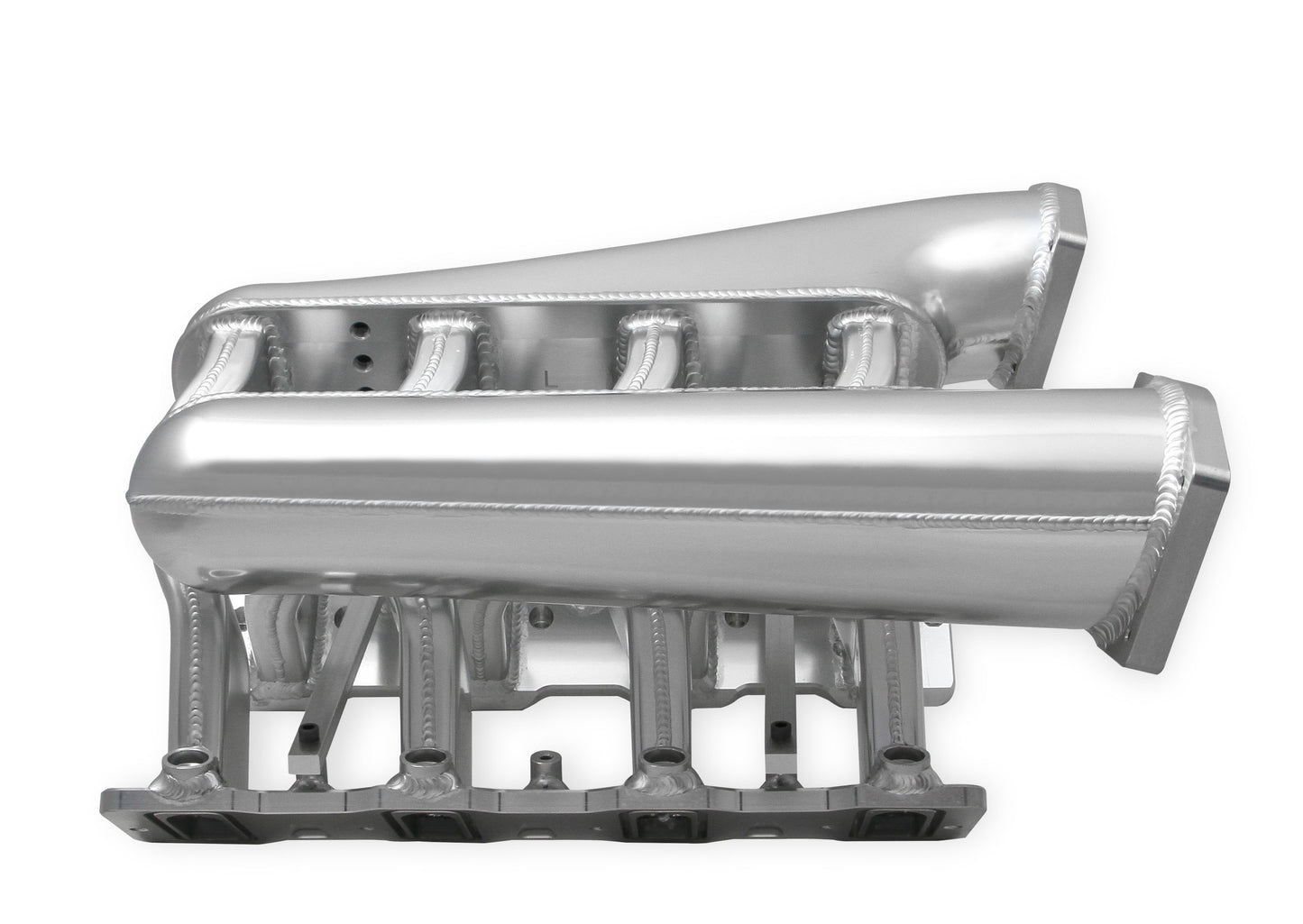 Sniper EFI Fabricated Intake Manifold Dual Plenum 92mm LS1/2/6, Rail Kit - Slvr