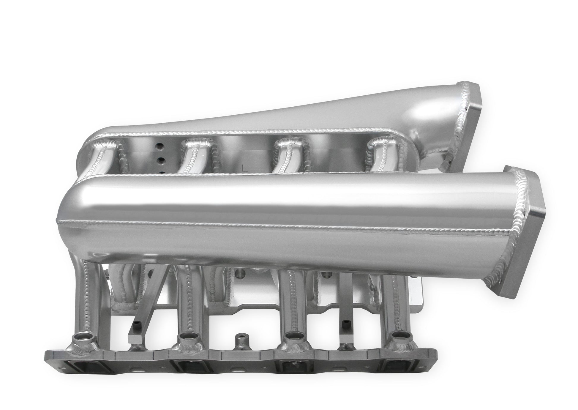 Sniper EFI Fabricated Intake Manifold Dual Plenum 92mm LS1/2/6, Rail Kit - Slvr