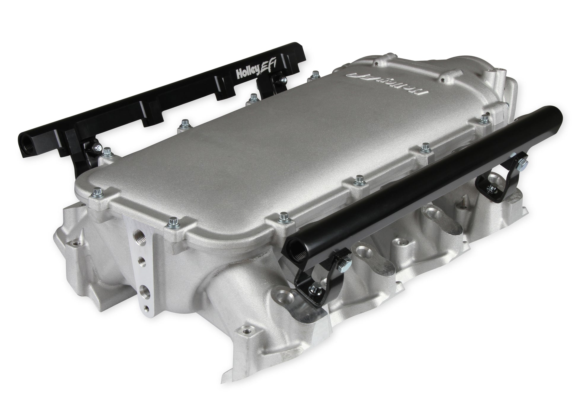 Holley Ultra Lo-Ram Manifold Kit Single Injector- Satin - GM LS3/L92