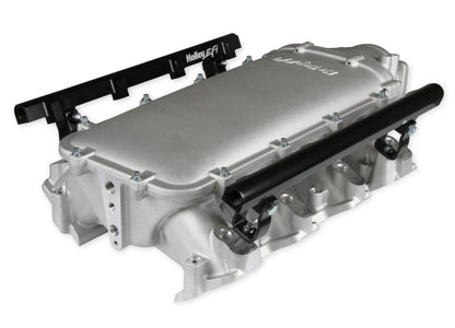 Holley Ultra Lo-Ram Manifold Kit Single Injector- Satin - GM LS3/L92