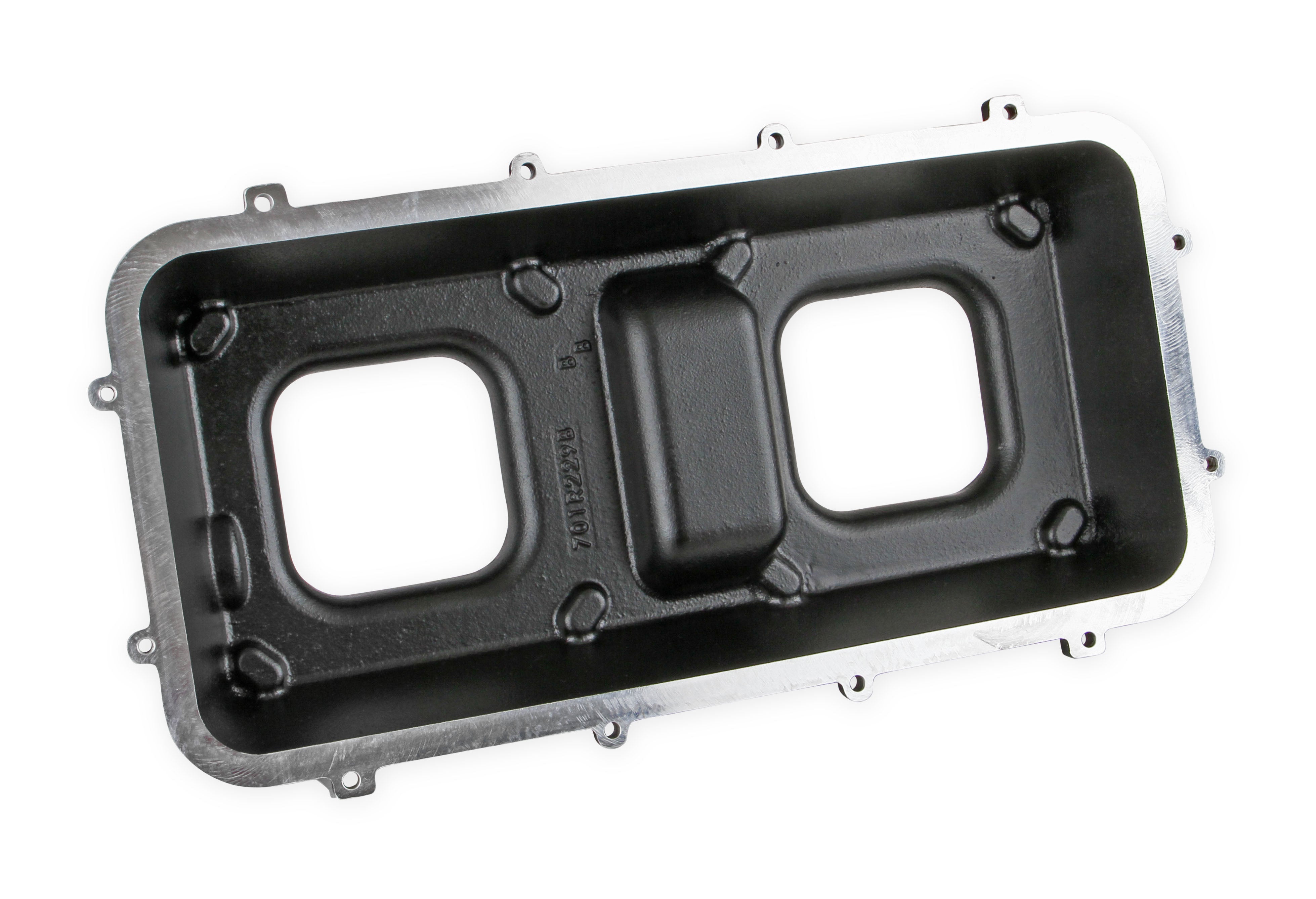 Holley Hi-Ram Intake Plenum Top Only - 2 x 4150 - Flat Black Finish