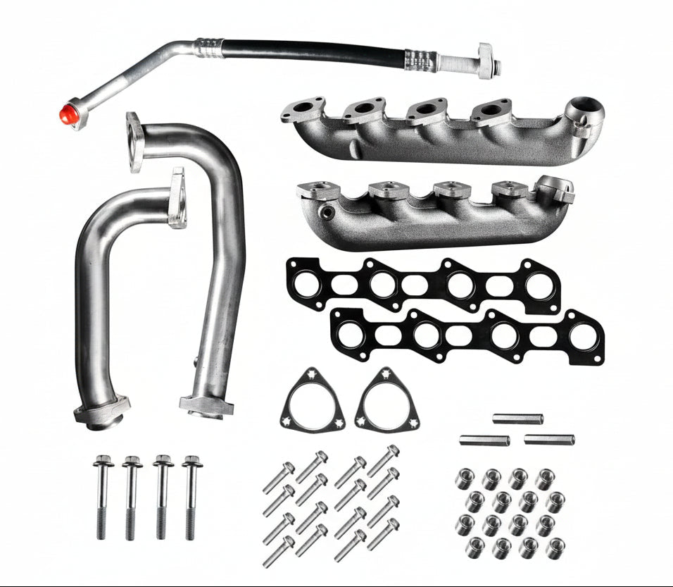 Ford Powerstroke 6.4L - Exhaust Manifold Kit with Up-pipe (2008-2010)