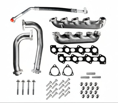 Ford Powerstroke 6.4L - Exhaust Manifold Kit with Up-pipe (2008-2010)