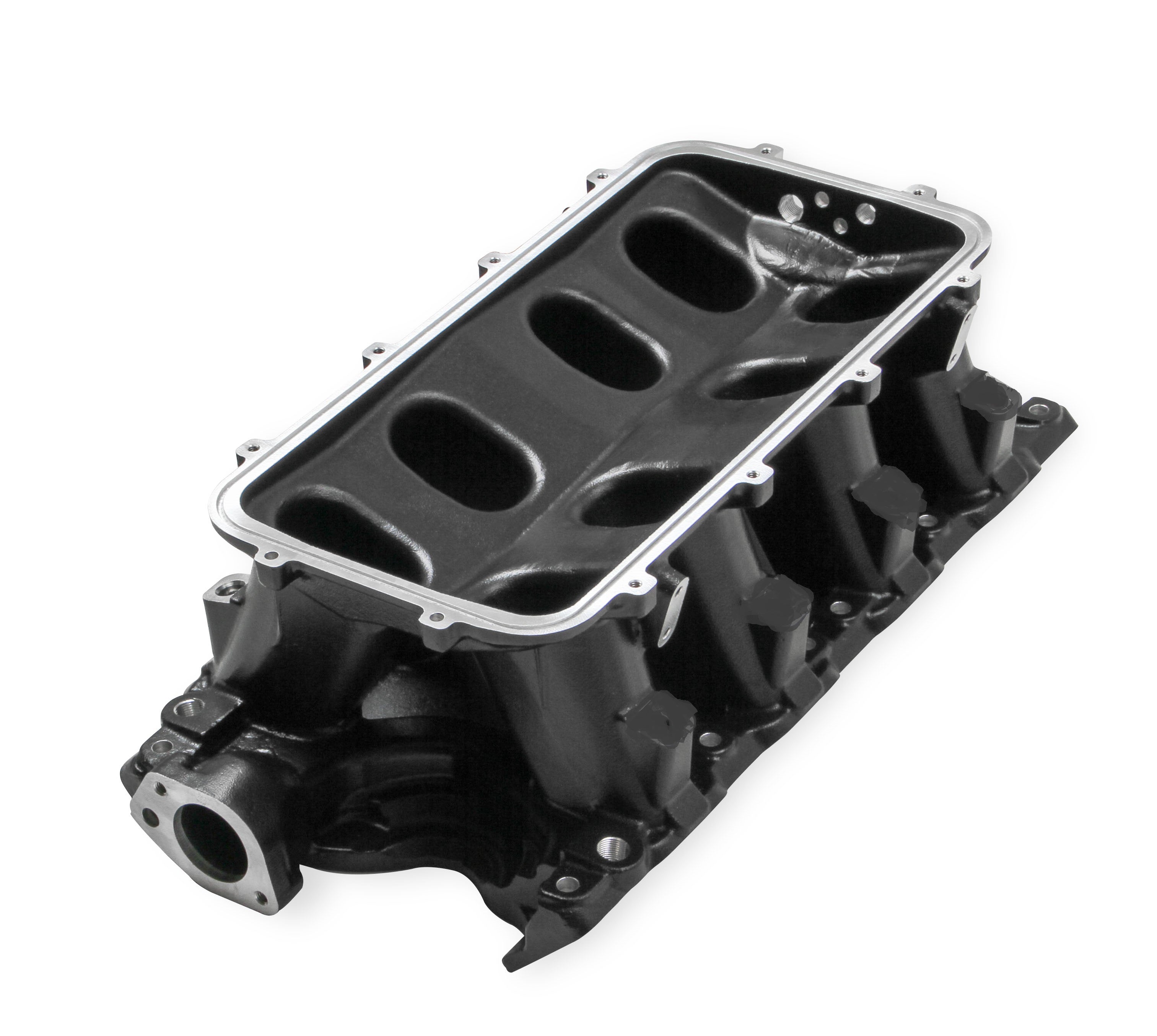 Holley Black 351W Ford Hi-Ram Carbureted Manifold Base