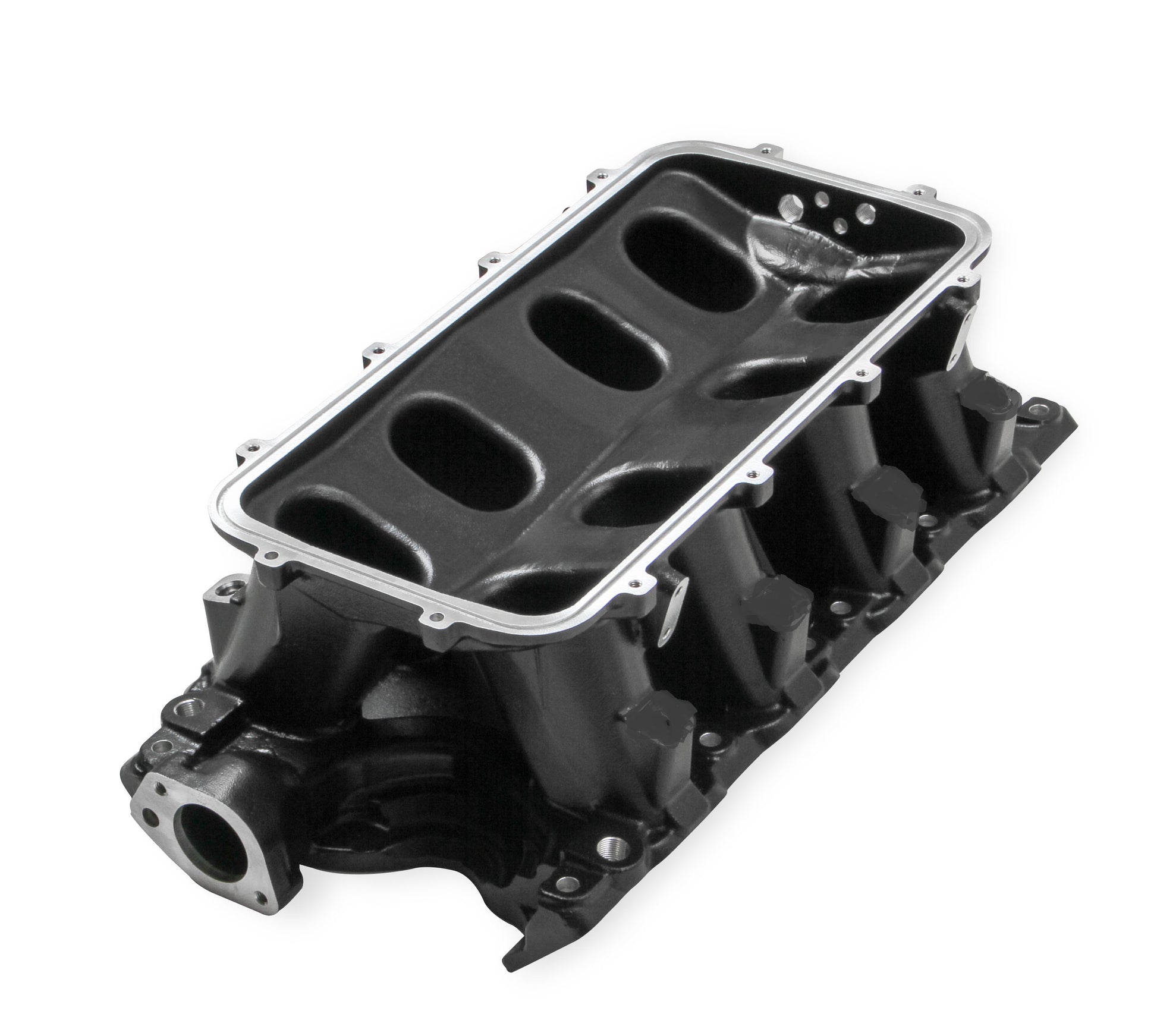 Holley Black 351W Ford Hi-Ram Carbureted Manifold Base