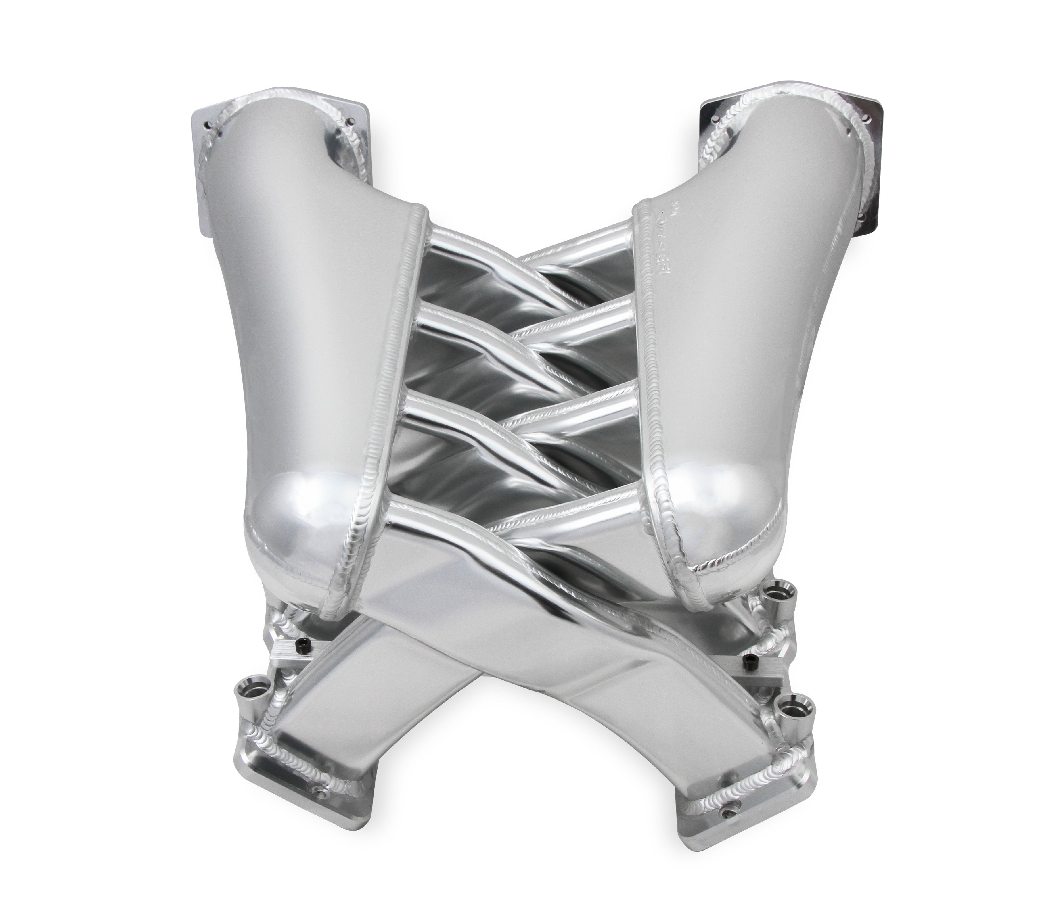 Sniper EFI Fabricated Intake Manifold Dual Plenum 102mm LS3/L92, Rail Kit - Slvr
