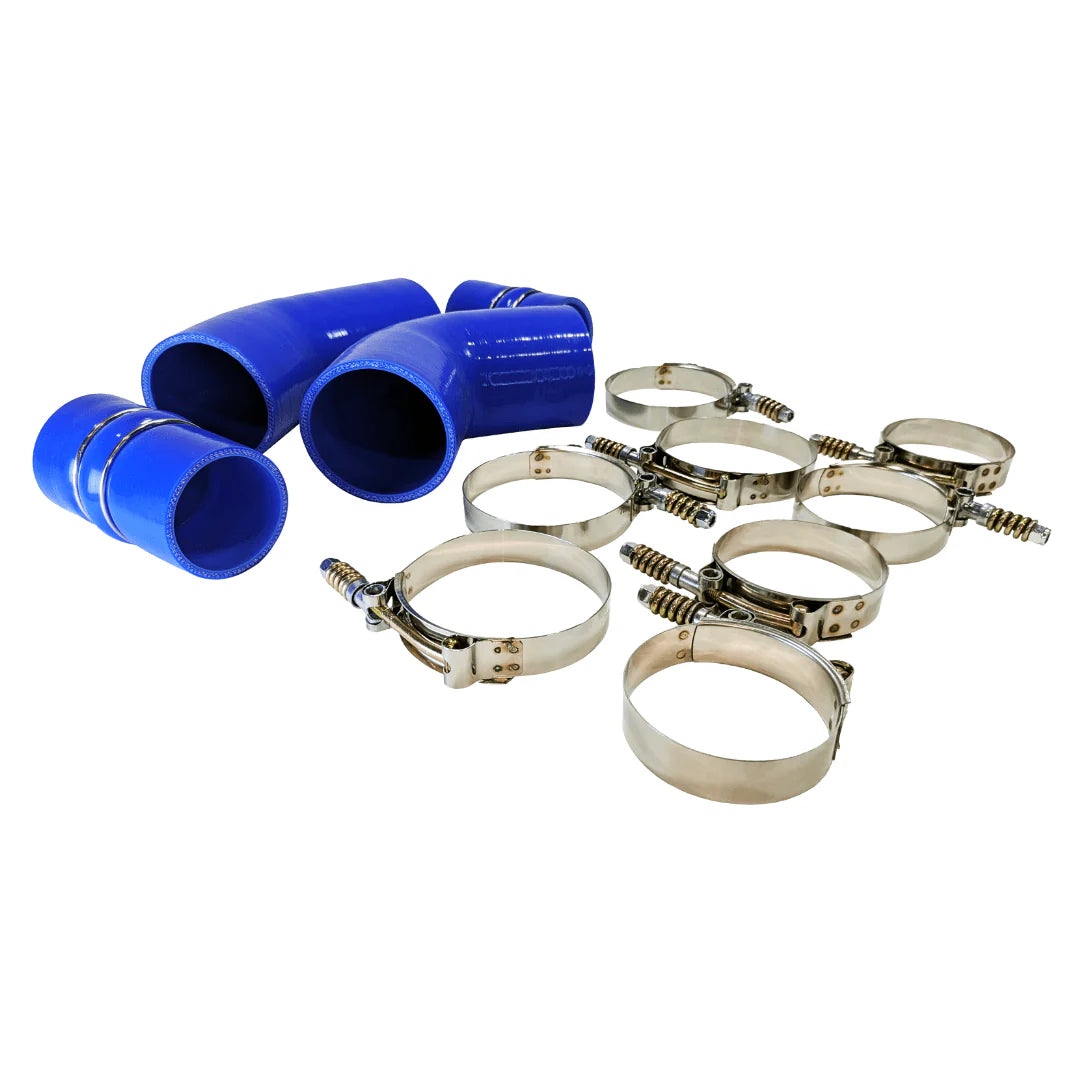 GM Duramax 6.6L Silicone Intercooler Pipe and Hose Kit for 2004.5–2005 Chevy Trucks – durable high-performance replacement intercooler hoses.