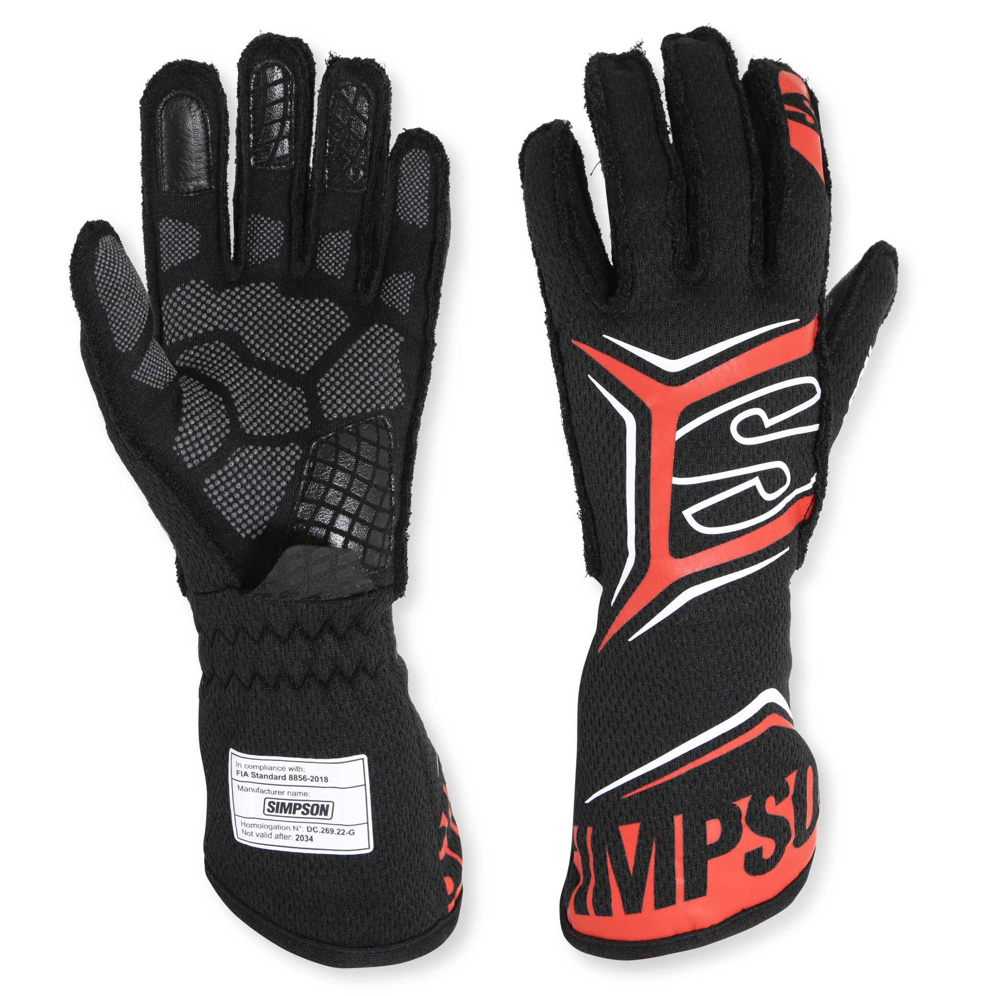 Magnata Driving Gloves - medium - black / red