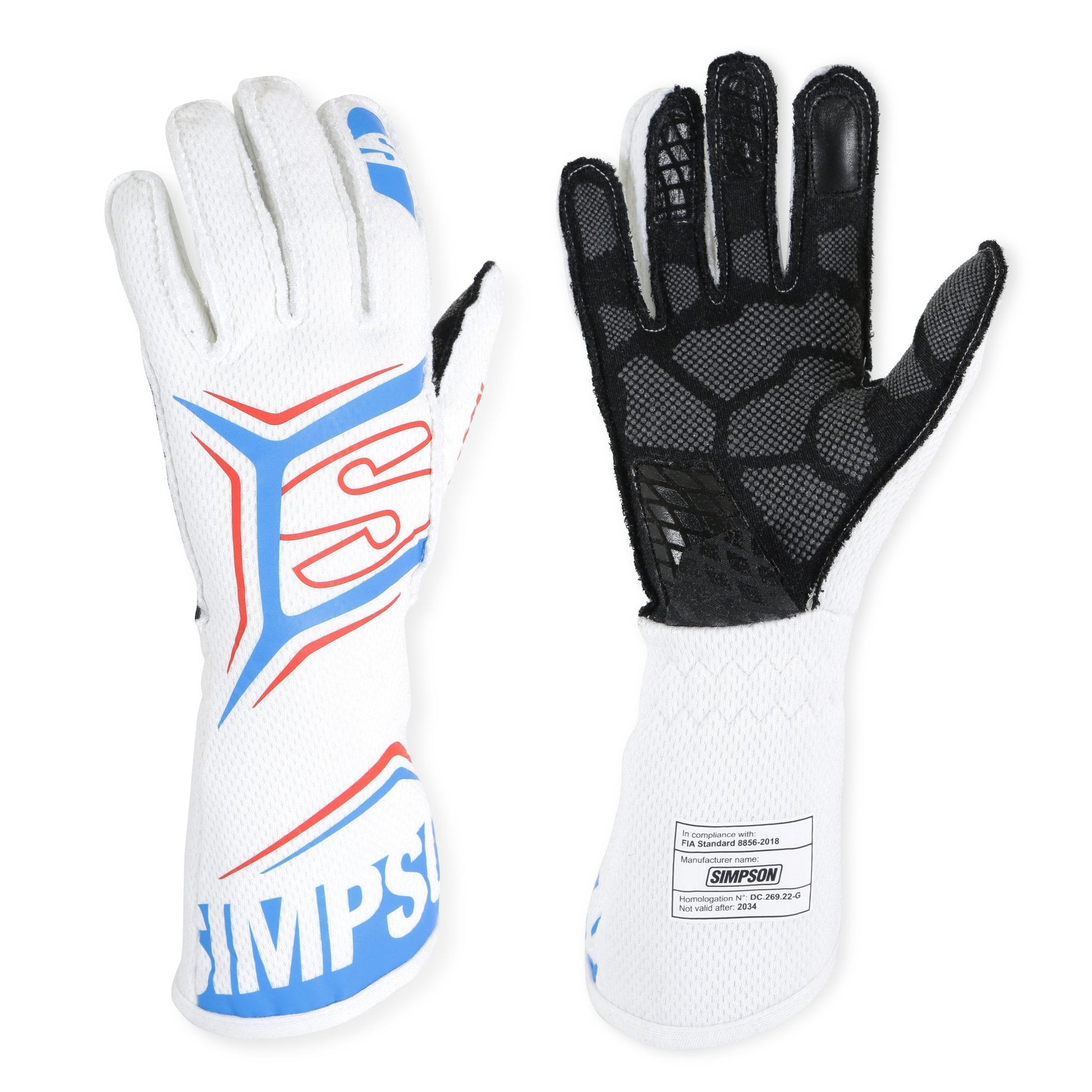 Magnata Driving Gloves - xxl - white / blue