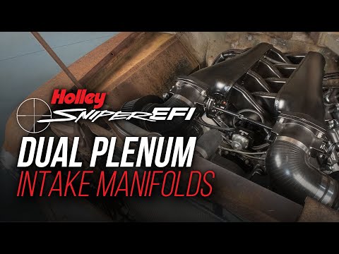 Sniper EFI Fabricated Intake Manifold Dual Plenum 92mm LS3/L92, Rail Kit - Slvr