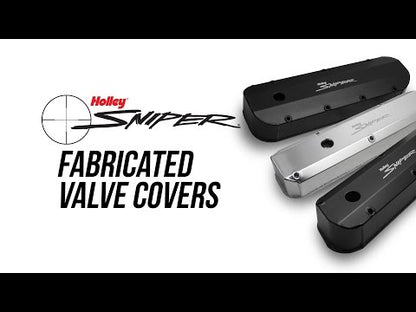 Sniper Valve Cover - Fabricated Aluminum - Ford Small Block - Tall  - Black