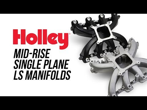 Holley Single Plane EFI Intake-GM LS1/LS2/LS6 - Black