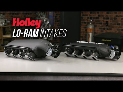 Holley Ultra Lo-Ram Manifold Kit Single Injector- Satin - GM LS3/L92