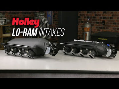 Holley Ultra Lo-Ram Manifold Kit Single Injector- Satin - GM LS3/L92