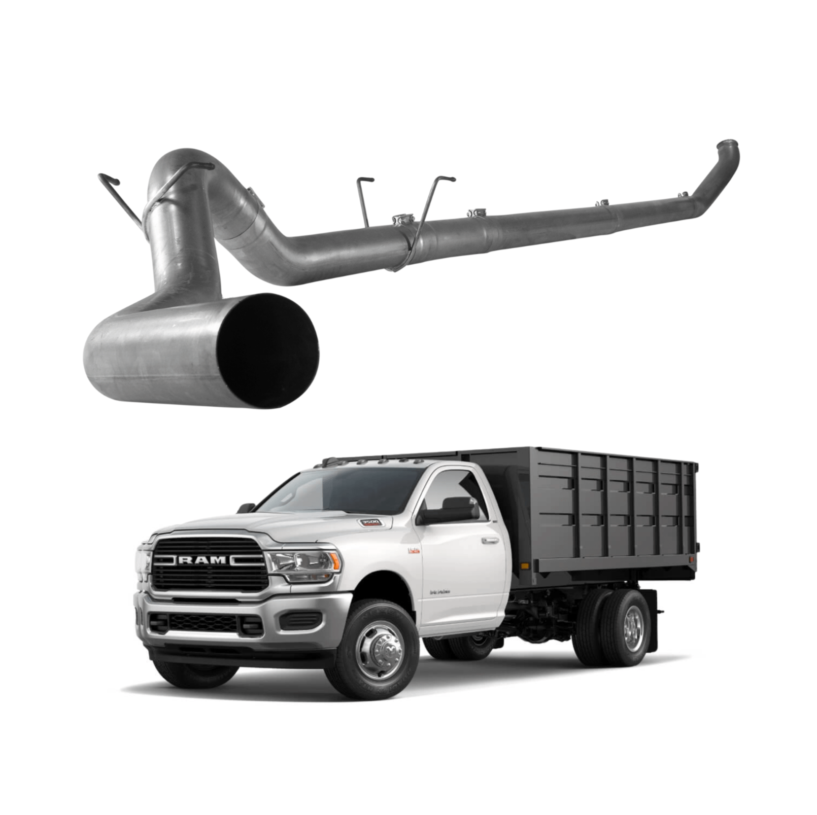Dodge Ram Cummins 6.7L C&C - 5" Turbo Back Race Exhaust System (2011-2018)