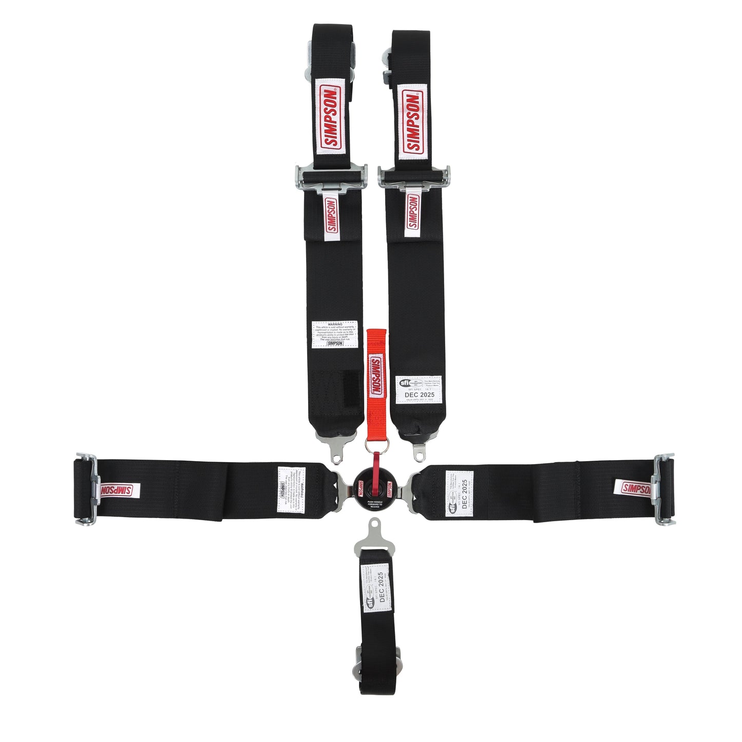 Simpson 29102Bkh Lcl 62" Lap Fm 5-Point Pu Harness - 62" - black