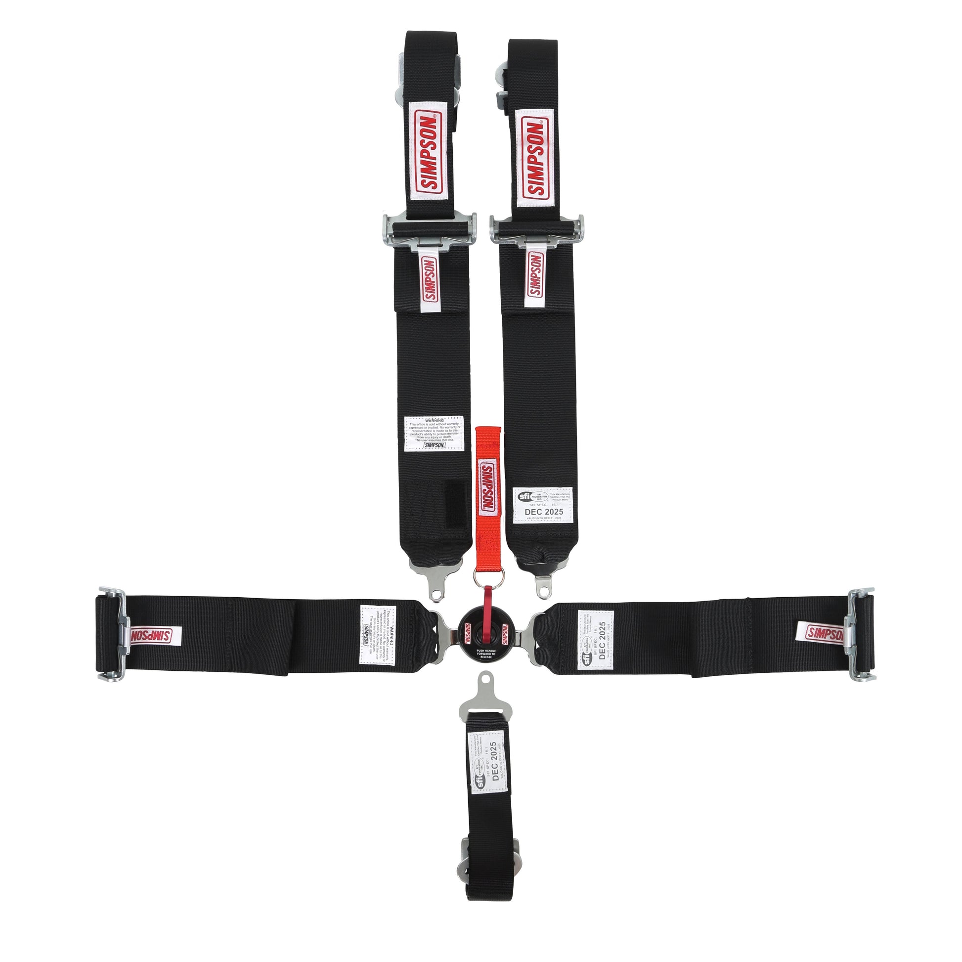 Simpson 29102Bkh Lcl 62" Lap Fm 5-Point Pu Harness - 62" - black
