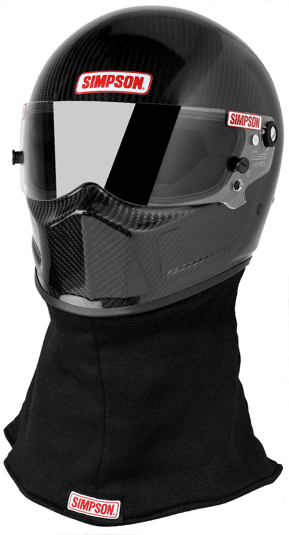 Simpson Racing Carbon Drag Bandit Racing Helmet - xl - carbon fiber