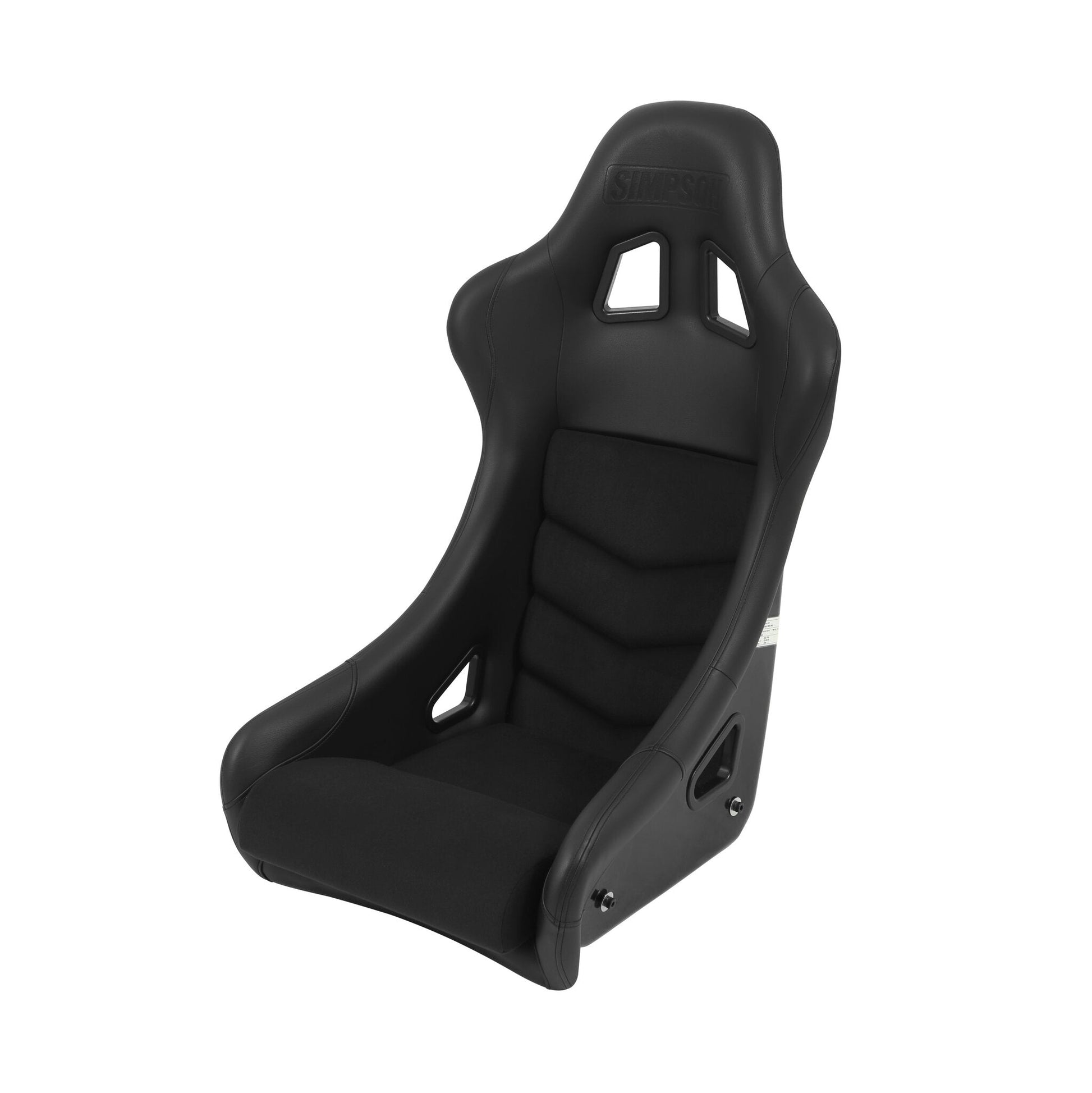 Simpson Racing Club Series Seat - 16" large - black vinyl / cloth