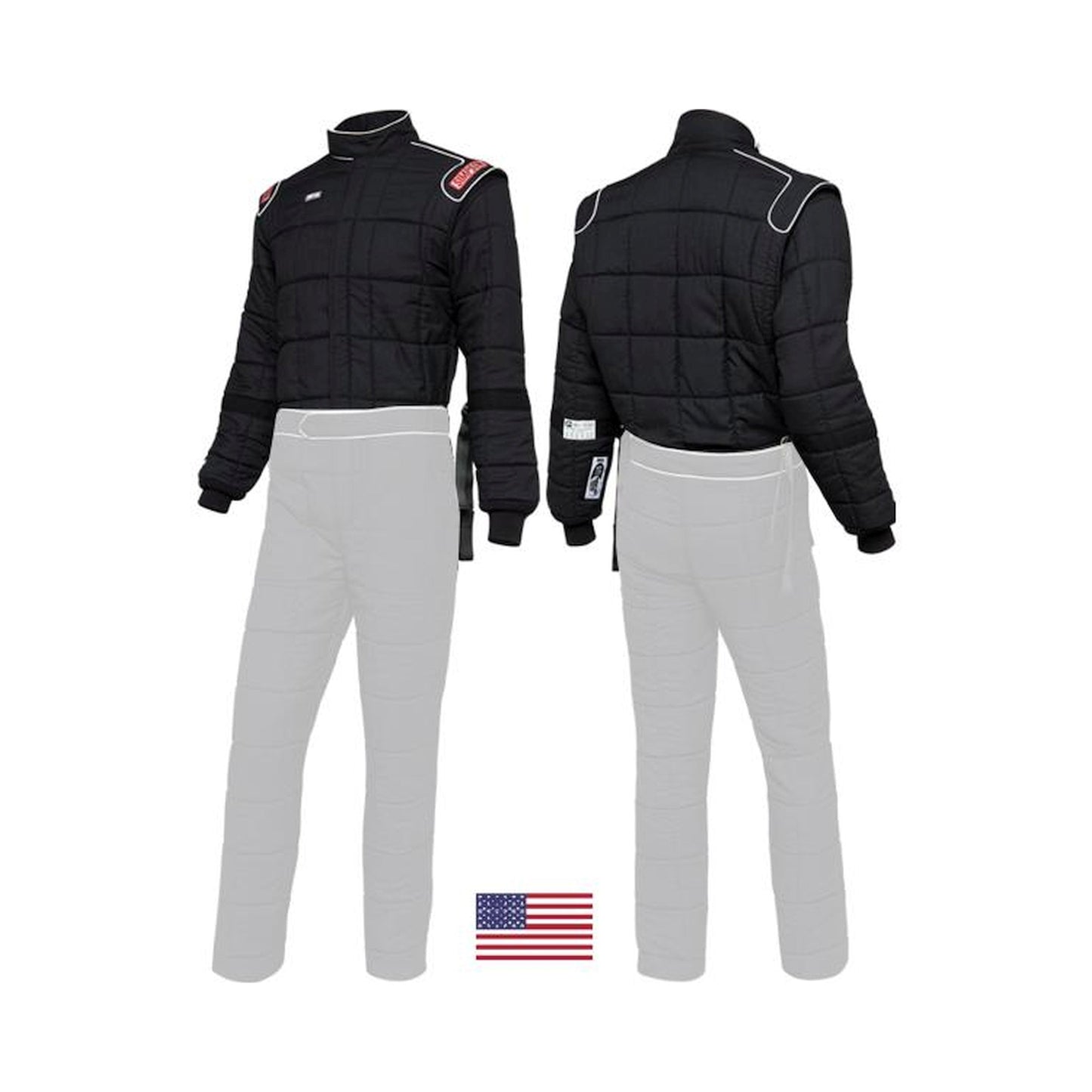 Simpson Racing Drag Two Piece Racing Suit Sfi 20 Jacket - xl - red