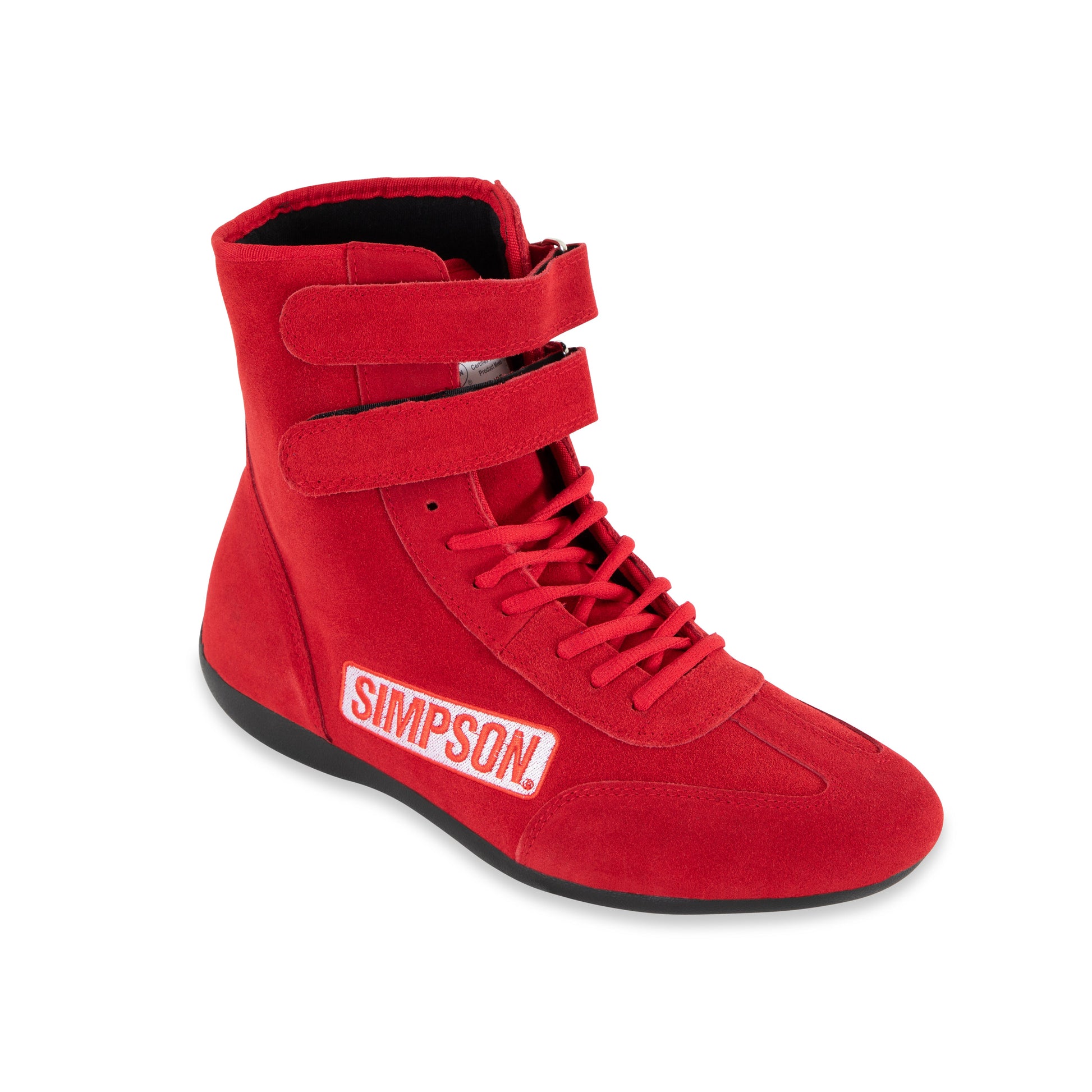 Simpson Racing Hightop Shoes - 8 - red