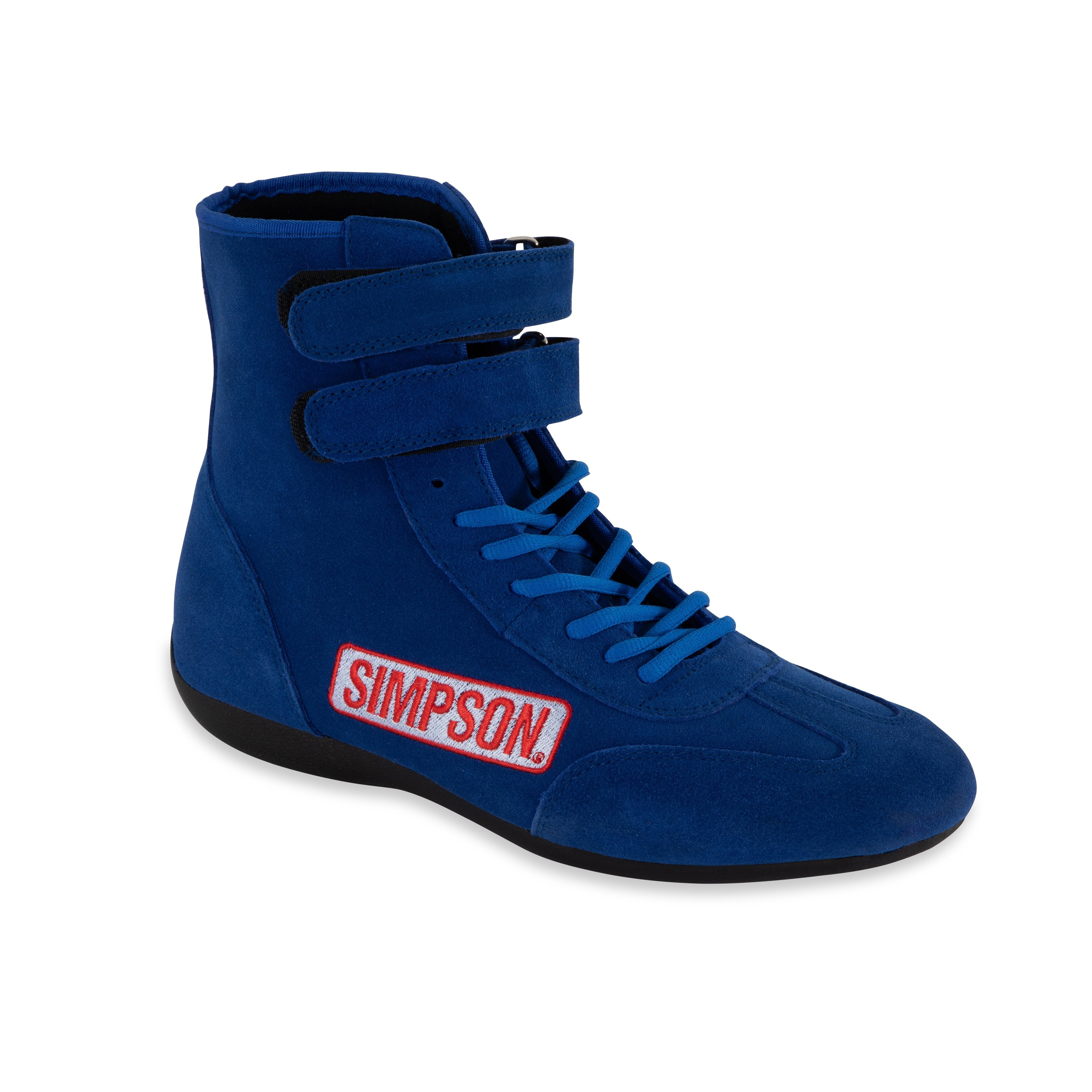 Simpson Racing Hightop Shoes - 9 - blue