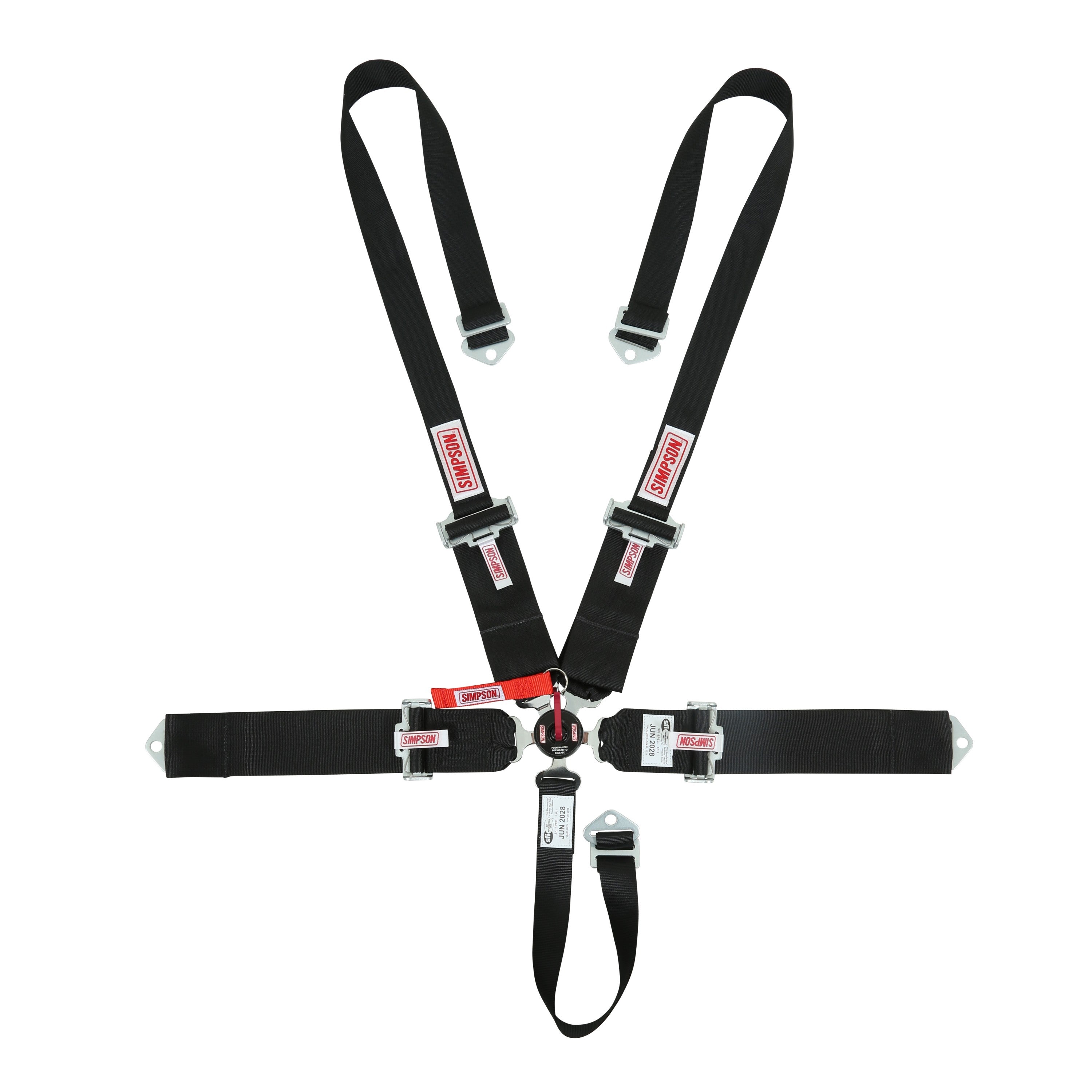 Simpson Racing Lcl 55" Lap Bolt-In 5-Point Pull-Down Harness - 55" - black