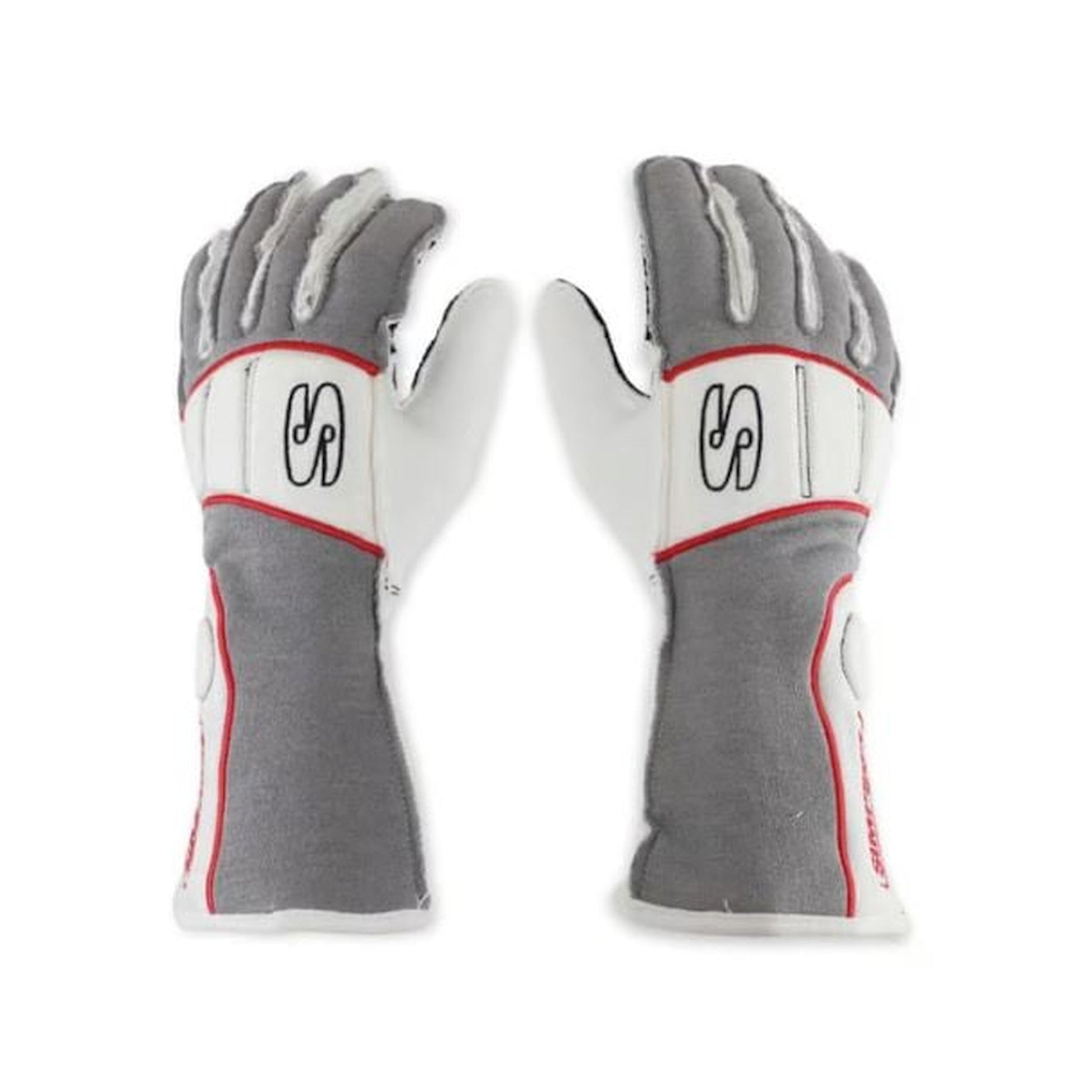Simpson Racing Vortex Fia Gloves - xs - grey / white