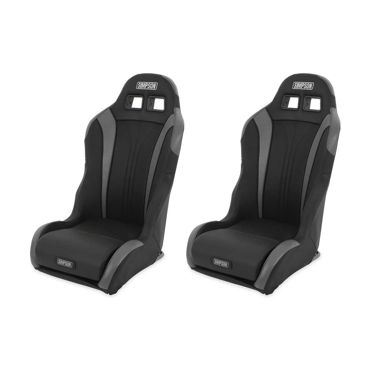 Simpson Racing Vortex Ii Off-Road Suspension Seats Black/Charcoal Pair