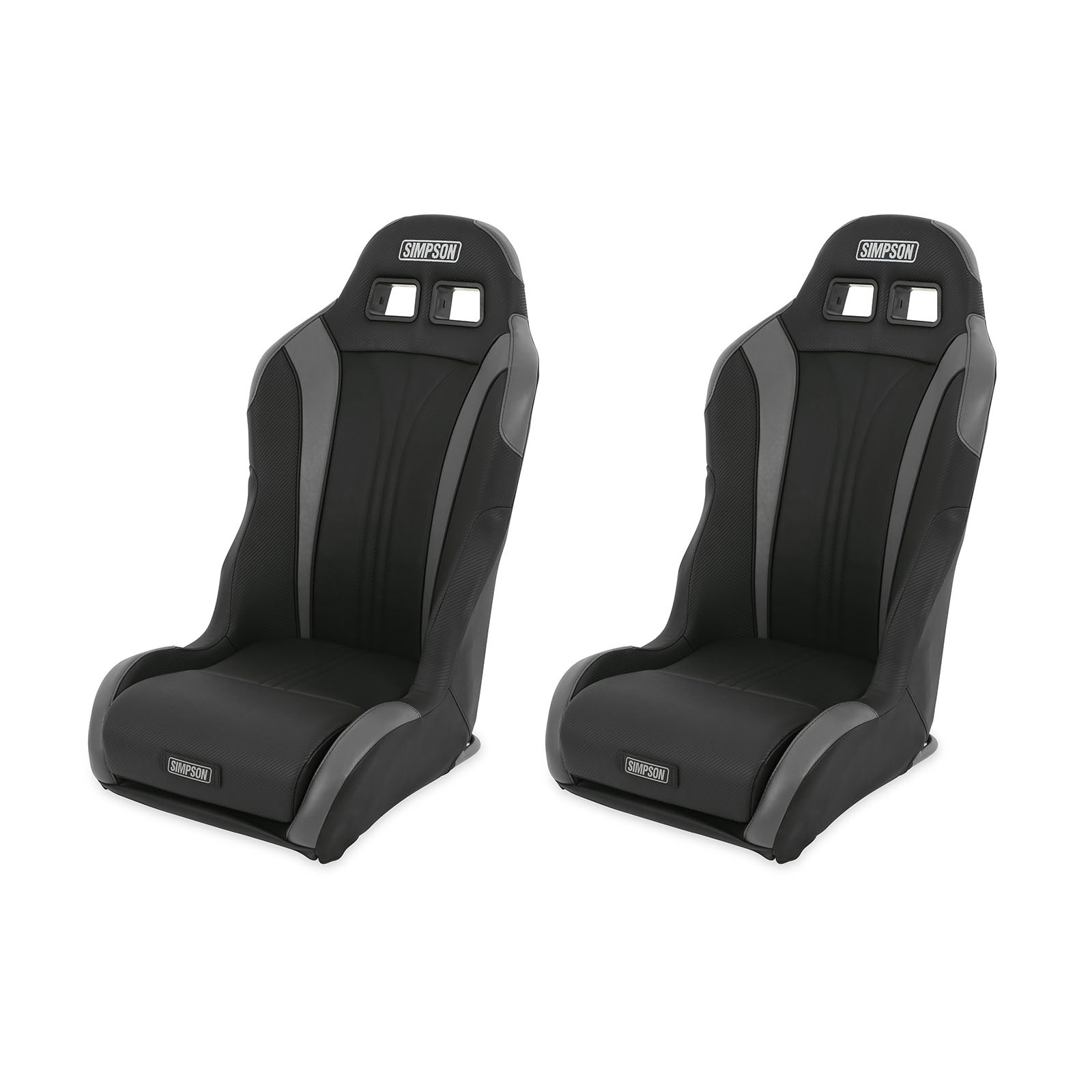 Simpson Racing Vortex Ii Off-Road Suspension Seats Black/Charcoal Pair