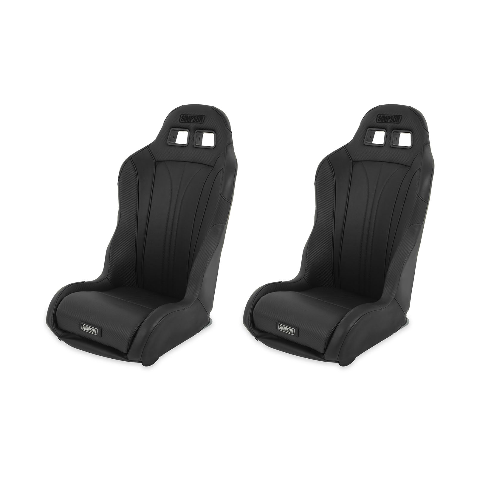Simpson Racing Vortex Ii Off-Road Suspension Seats Pair - black / black