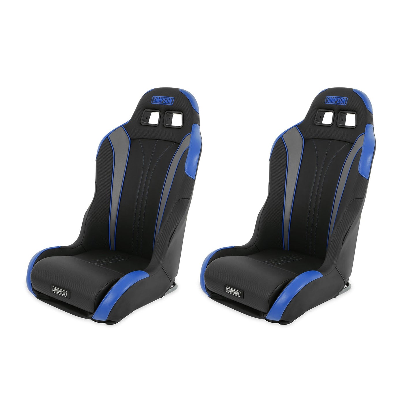 Simpson Racing Vortex Ii Off-Road Suspension Seats Pair - black / black