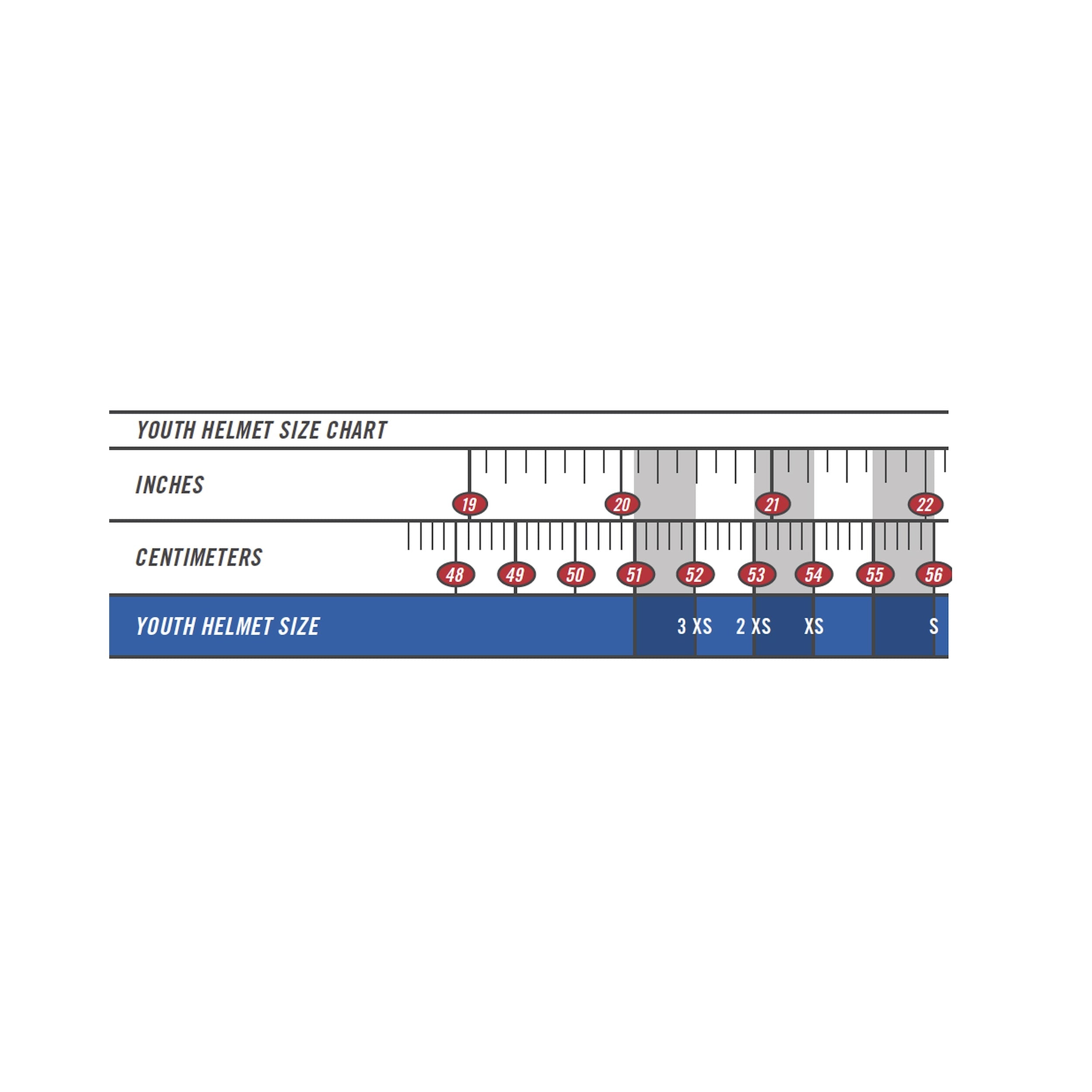 Simpson Racing Viper Youth Helmet Size Chart