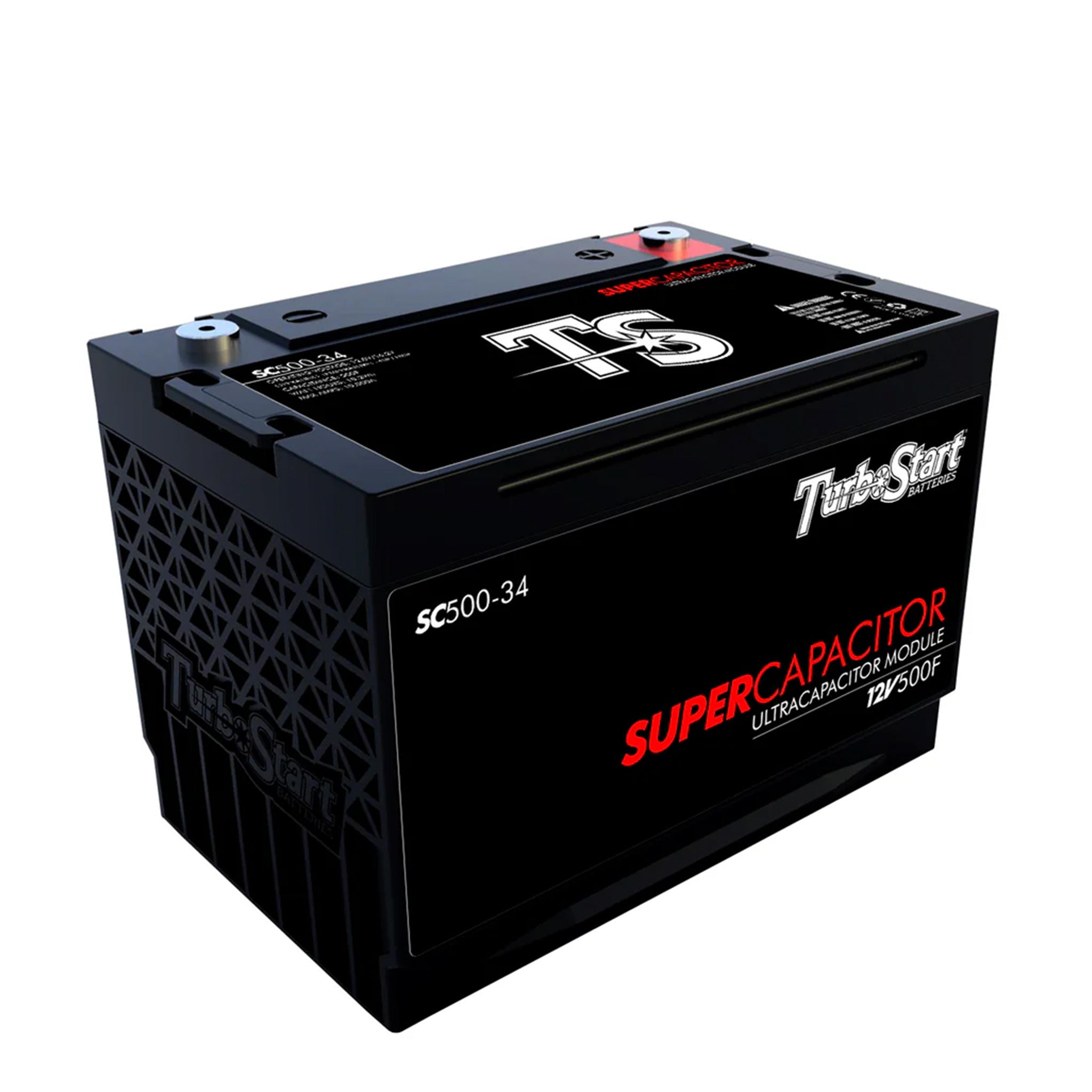 TurboStart SC500-34 12V AGM racing battery for drag racing, circle track, and high-performance automotive applications